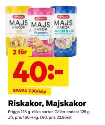 City Gross Friggs majskakor erbjuda
