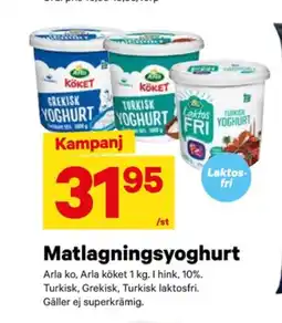 City Gross Arla yoghurt erbjuda