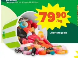 Stora Coop Coop lösviktsgodis erbjuda