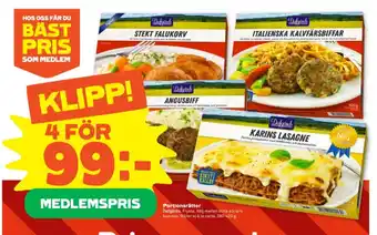 Stora Coop Dafgårds färdigrätter erbjuda