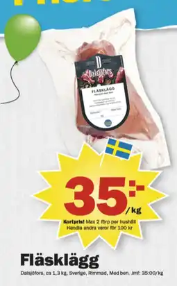 Pekås Dalsjöfors fläsklägg erbjuda