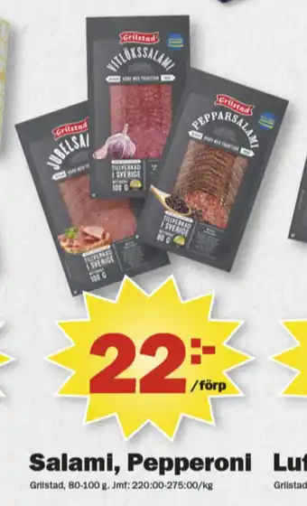 Pekås Grilstad salami erbjuda