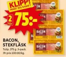 ICA Kvantum BACON, STEKFLÄSK erbjuda