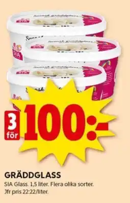 ICA Kvantum GRÄDDGLASS erbjuda