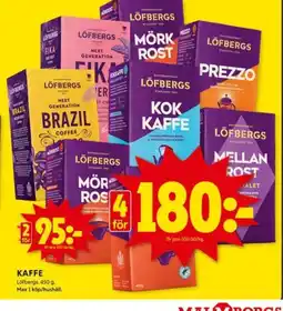 ICA Kvantum KAFFE Löfbergs erbjuda