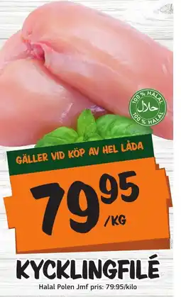 Bazaar Food market KYCKLINGFILÉ erbjuda