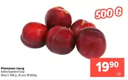 Coop Extra Plommon i korg erbjuda