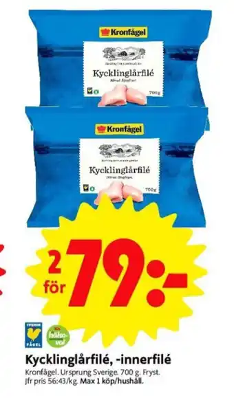 ICA Nära Kycklinglarfilé erbjuda