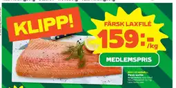 Stora Coop Färsk laxfilé erbjuda