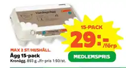 Stora Coop Ägg 15-pack erbjuda