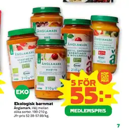 Stora Coop Ekologisk barnmat erbjuda