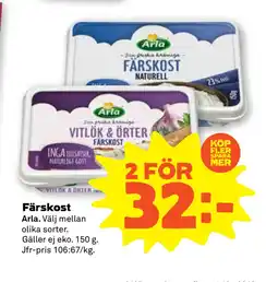 Stora Coop Färskost erbjuda