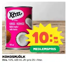 Coop KOKOSMJÖLK erbjuda