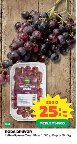 Coop RÖDA DRUVOR erbjuda