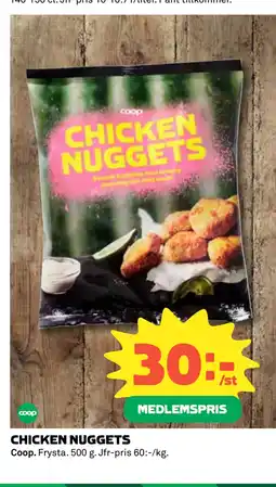 Coop CHICKEN NUGGETS erbjuda