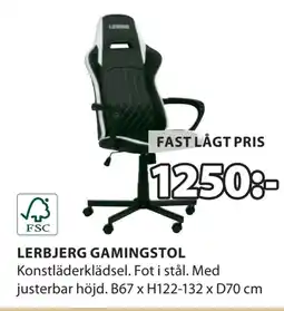 JYSK LERBJERG GAMINGSTOL erbjuda