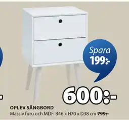 JYSK OPLEV SÄNGBORD erbjuda
