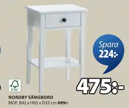 JYSK NORDBY SÄNGBORD erbjuda
