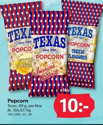 DollarStore Popcorn erbjuda