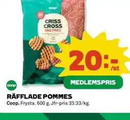 Coop Räfflade pommes erbjuda