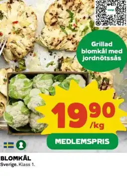 Coop Blomkål erbjuda