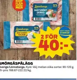 Coop Smörgåspålägg erbjuda