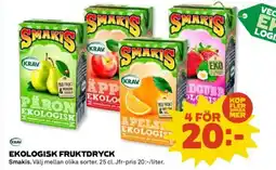 Coop Ekologisk fruktdryck erbjuda