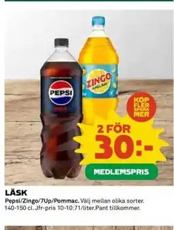Coop Läsk erbjuda