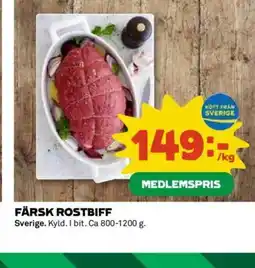 Coop Färsk rostbiff erbjuda
