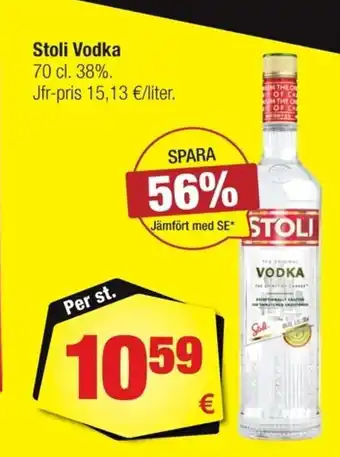 Calle Stoli Vodka erbjuda