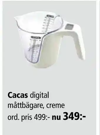Digital måttbägare, creme