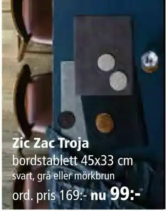 Zic Zac Troja bordstablett 45x33 cm