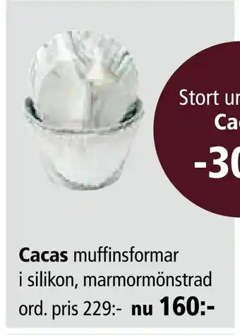 Kitch'n Muffinsformar. i silikon, marmormönstrad erbjuda