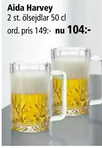 Kitch'n Aida Harvey 2 st. ölsejdlar 50 cl erbjuda