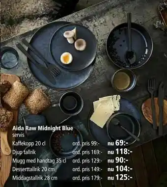Kitch'n Aida Raw Midnight Blue servis erbjuda