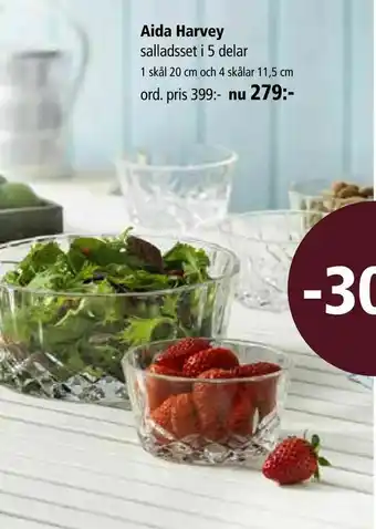 Kitch'n Aida Harvey salladsset i 5 delar erbjuda