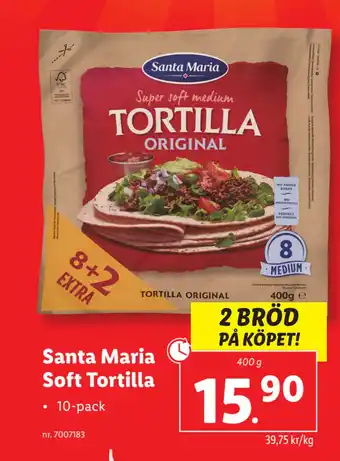 Lidl Santa Maria Soft Tortilla erbjuda