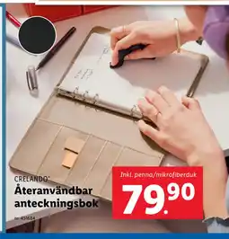 Lidl Återanvändbar anteckningsbok erbjuda