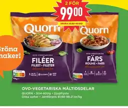 Willys QUORN Ovo-Vegetariska Måltidsdelar erbjuda