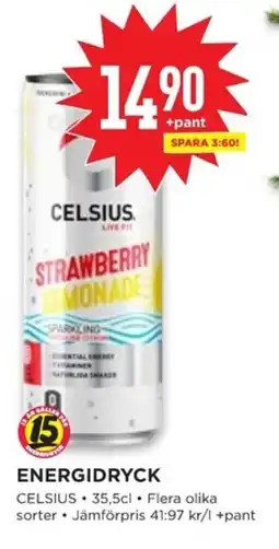 Willys CELSIUS Energidryck erbjuda