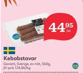 Hemköp GARANT Kebabstavar erbjuda