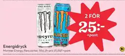 Hemköp MONSTER Energidryck erbjuda