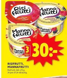 ICA Kvantum Risifrutti, Mannafrutti erbjuda