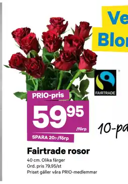 City Gross Fairtrade rosor erbjuda