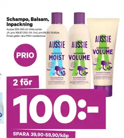 City Gross Schampo, Balsam, Inpackning erbjuda