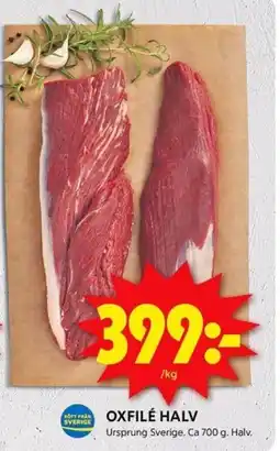 ICA Kvantum Oxfilé halv erbjuda