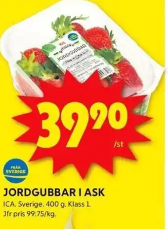 ICA Kvantum ICA Jordgubbar i ask erbjuda