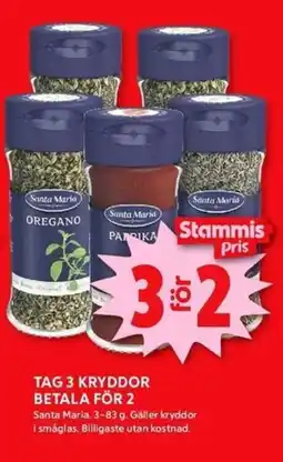 ICA Kvantum SANTA MARIA Kryddor erbjuda