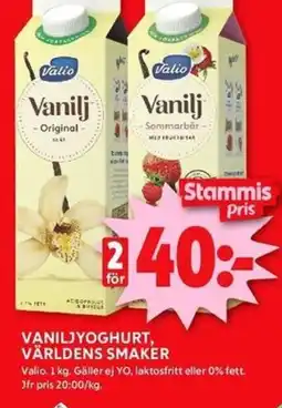 ICA Kvantum VALIO Vaniljyoghurt, Världens smaker erbjuda