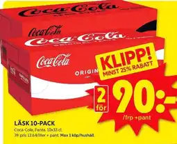 ICA Kvantum COCA-COLA Läsk erbjuda